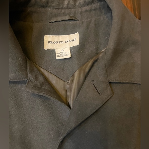 Men’s Pronto uomo faux suede jacket - Picture 2 of 7